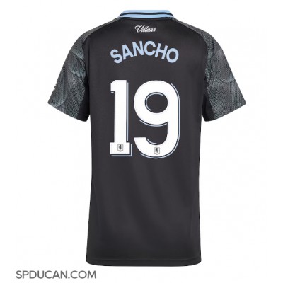 Zenski Nogometni Dres Aston Villa Jadon Sancho #19 Gostujuci 2025-26 Kratak Rukav Zenski Nogometni Dres Aston Villa Jadon Sancho #19 Gostujuci 2025-26 Kratak Rukav